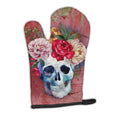 Day of the Dead Red Flowers Skull  Oven Mitt Heat Resistant Thick Oven Mitt for Hot Pans and Oven, Kitchen Mitt Protect Hands, Cooking Baking Glove