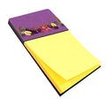 Fruits and Vegetables in Purple Watercolor Sticky Note Holder Refillable Dispenser Desk Accessory 3x3 Pad Gift
