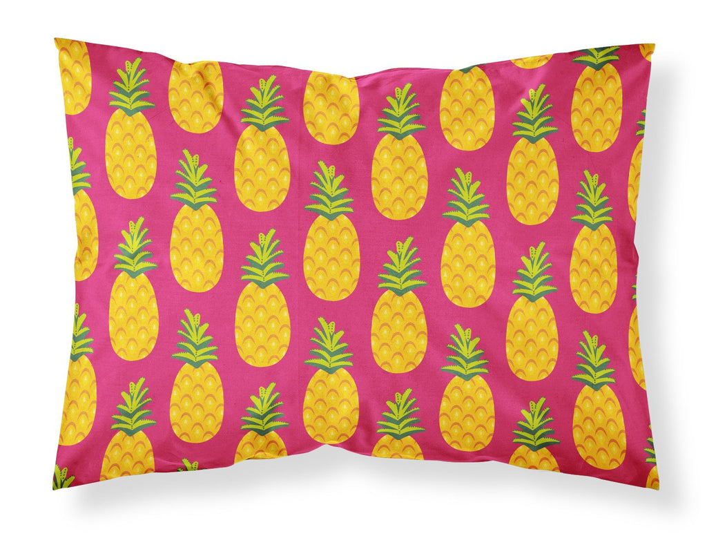 Pineapples on Pink Standard Pillowcase Lightweight Super Soft Easy Care Decorative Artwork Pillowcase, Standard