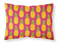Pineapples on Pink Standard Pillowcase Lightweight Super Soft Easy Care Decorative Artwork Pillowcase, Standard