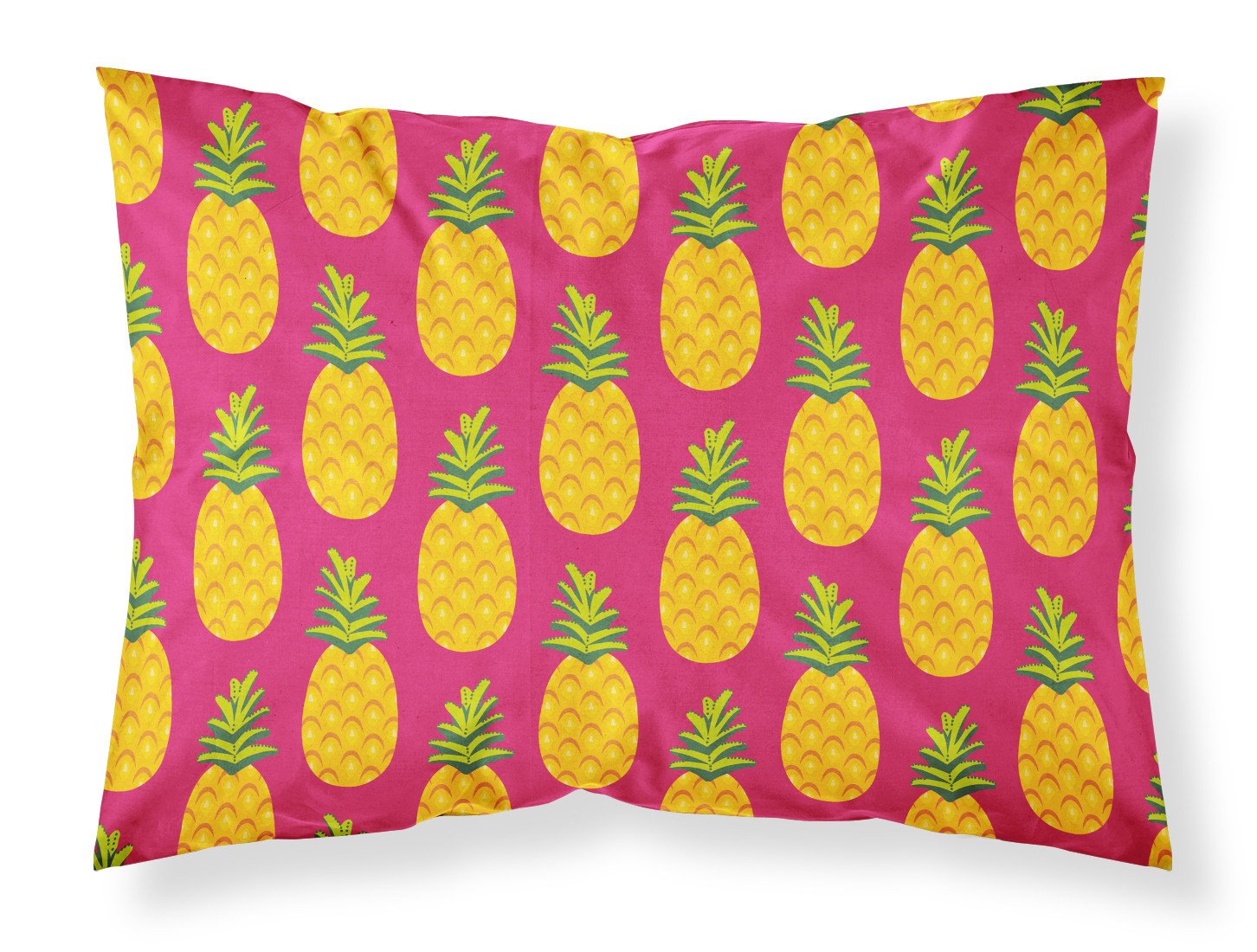 Pineapples on Pink Standard Pillowcase Lightweight Super Soft Easy Care Decorative Artwork Pillowcase, Standard