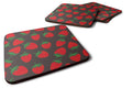Strawberries on Gray Foam Coasters Set of 4 Cup Coasters for Indoor Outdoor, Tabletop Protection, Anti Slip, Mouse pad Material