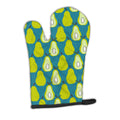 Pears on Green Oven Mitt Heat Resistant Thick Oven Mitt for Hot Pans and Oven, Kitchen Mitt Protect Hands, Cooking Baking Glove