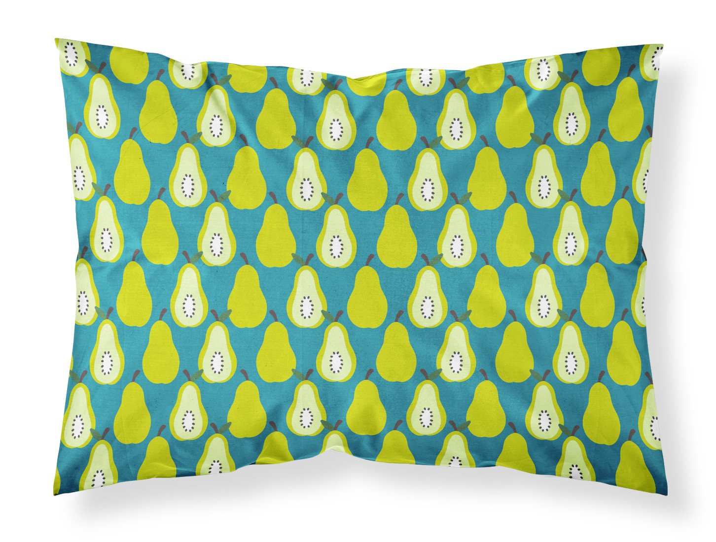 Pears on Green Standard Pillowcase Lightweight Super Soft Easy Care Decorative Artwork Pillowcase, Standard