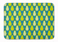 Pears on Green Memory Foam Kitchen Mat Machine Washable Anti-Fatigue Cushion Comfort Bath or Kitchen Rug