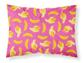 Bananas on Pink Standard Pillowcase Lightweight Super Soft Easy Care Decorative Artwork Pillowcase, Standard