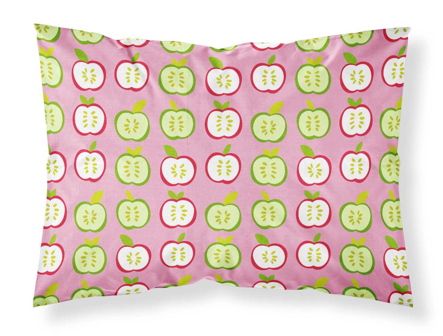Apples on Pink Standard Pillowcase Lightweight Super Soft Easy Care Decorative Artwork Pillowcase, Standard