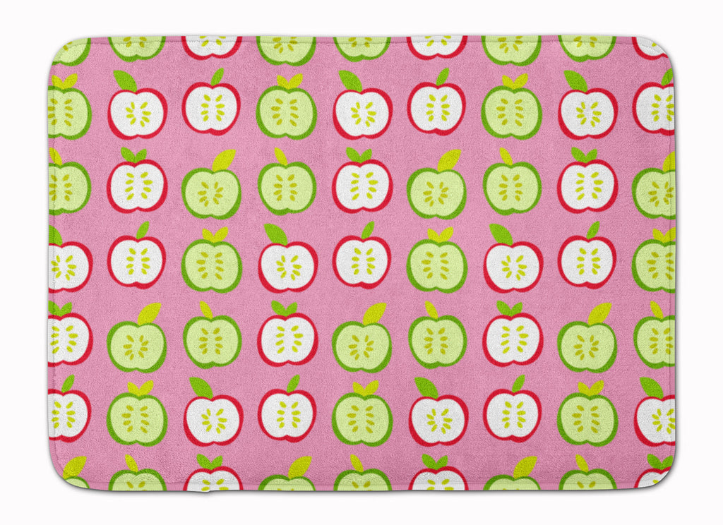 Apples on Pink Memory Foam Kitchen Mat Machine Washable Anti-Fatigue Cushion Comfort Bath or Kitchen Rug