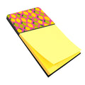 Lemons and Limes on Pink Watercolor Sticky Note Holder Refillable Dispenser Desk Accessory 3x3 Pad Gift