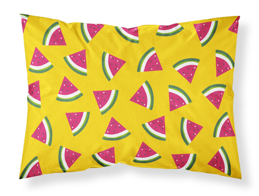 Watermelon on Yellow Standard Pillowcase Lightweight Super Soft Easy Care Decorative Artwork Pillowcase, Standard