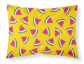 Watermelon on Yellow Standard Pillowcase Lightweight Super Soft Easy Care Decorative Artwork Pillowcase, Standard