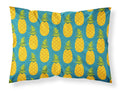Pineapples on Teal Standard Pillowcase Lightweight Super Soft Easy Care Decorative Artwork Pillowcase, Standard