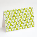 Pears on White Greeting Cards Pack of 8 Blank Cards with Envelopes Whimsical A7 Size 5x7