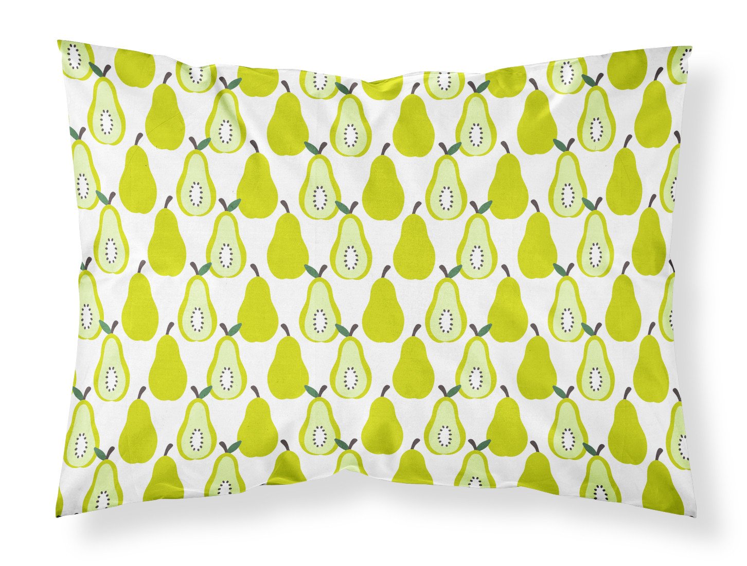 Pears on White Standard Pillowcase Lightweight Super Soft Easy Care Decorative Artwork Pillowcase, Standard