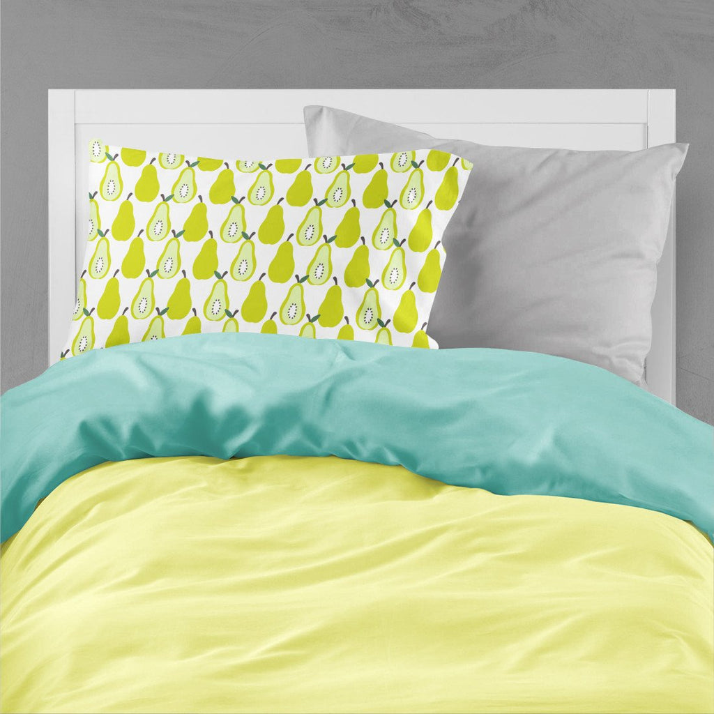 Pears on White Standard Pillowcase Lightweight Super Soft Easy Care Decorative Artwork Pillowcase, Standard