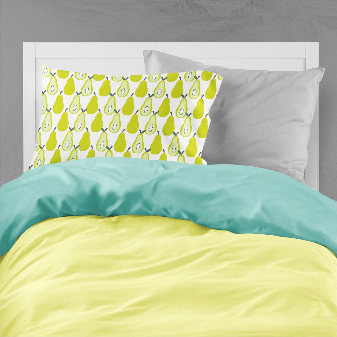 Pears on White Standard Pillowcase Lightweight Super Soft Easy Care Decorative Artwork Pillowcase, Standard
