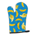Bananas on Blue Oven Mitt Heat Resistant Thick Oven Mitt for Hot Pans and Oven, Kitchen Mitt Protect Hands, Cooking Baking Glove