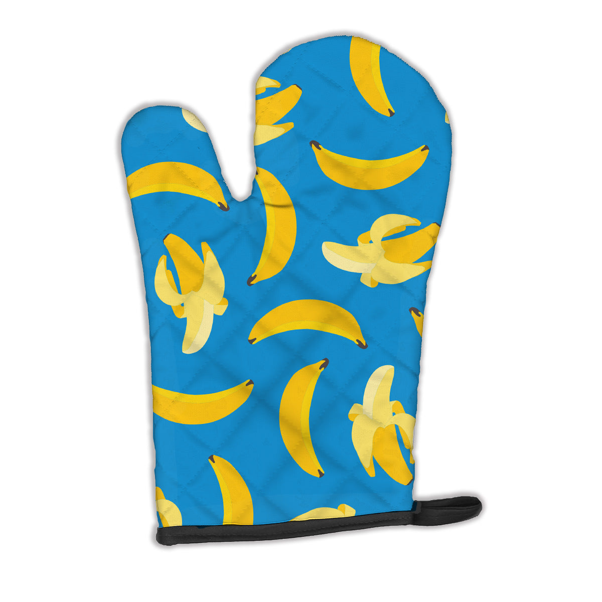 Bananas on Blue Oven Mitt Heat Resistant Thick Oven Mitt for Hot Pans and Oven, Kitchen Mitt Protect Hands, Cooking Baking Glove