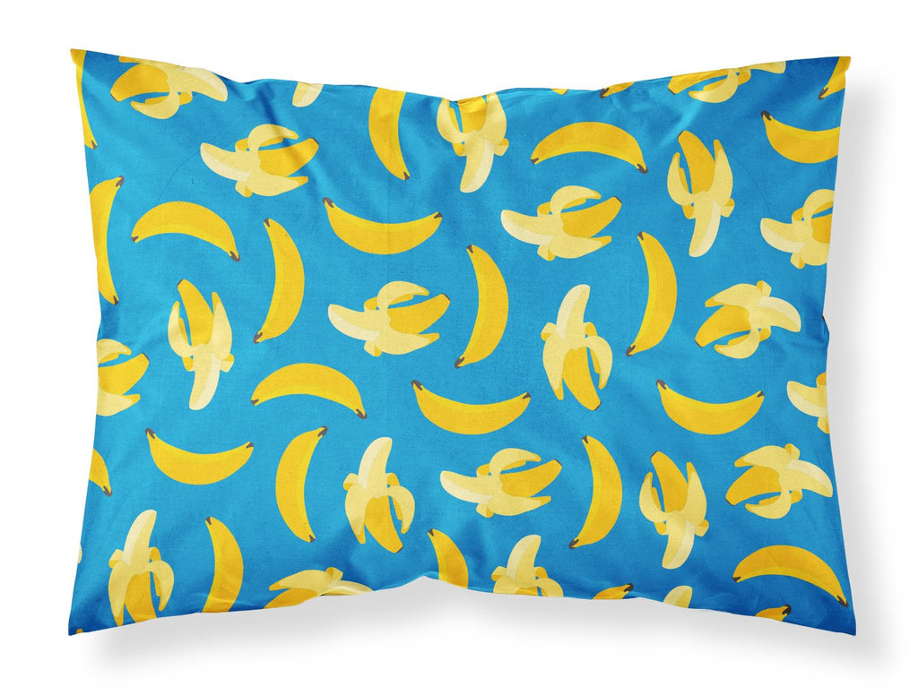 Bananas on Blue Standard Pillowcase Lightweight Super Soft Easy Care Decorative Artwork Pillowcase, Standard