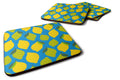 Lemons and Limes Foam Coasters Set of 4 Cup Coasters for Indoor Outdoor, Tabletop Protection, Anti Slip, Mouse pad Material