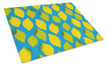 Lemons and Limes Cutting Board Tempered Glass Kitchen Cutting Surface, Heat Resistant Chopping, Non-Slip Feet, Food Prep & Serving