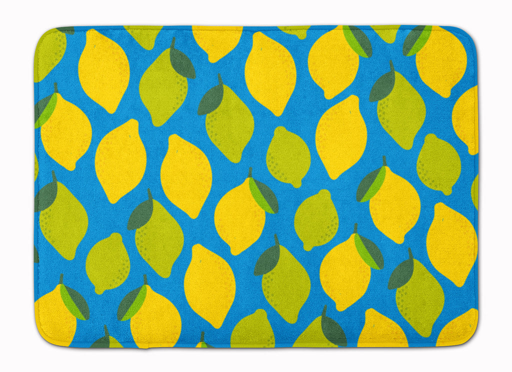 Lemons and Limes Memory Foam Kitchen Mat Machine Washable Anti-Fatigue Cushion Comfort Bath or Kitchen Rug