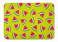 Watermelon on Lime Green Memory Foam Kitchen Mat Machine Washable Anti-Fatigue Cushion Comfort Bath or Kitchen Rug