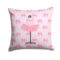 Ballerina Recital Attire Decorative Throw Pillow 14x14 Indoor Outdoor Accent Cushion, Fabric Cover with Insert for Sofa, Bed, Porch & Living Room