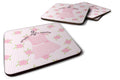 Ballerina Ballet Attire Foam Coasters Set of 4 Cup Coasters for Indoor Outdoor, Tabletop Protection, Anti Slip, Mouse pad Material