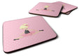 Ballerina Blonde Jete Foam Coasters Set of 4 Cup Coasters for Indoor Outdoor, Tabletop Protection, Anti Slip, Mouse pad Material