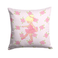 Ballerina Blonde Point Decorative Throw Pillow 14x14 Indoor Outdoor Accent Cushion, Fabric Cover with Insert for Sofa, Bed, Porch & Living Room