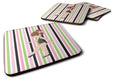 Ballerina Brunette Point Foam Coasters Set of 4 Cup Coasters for Indoor Outdoor, Tabletop Protection, Anti Slip, Mouse pad Material