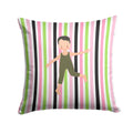 Boy Dancer Bikatard Decorative Throw Pillow 14x14 Indoor Outdoor Accent Cushion, Fabric Cover with Insert for Sofa, Bed, Porch & Living Room
