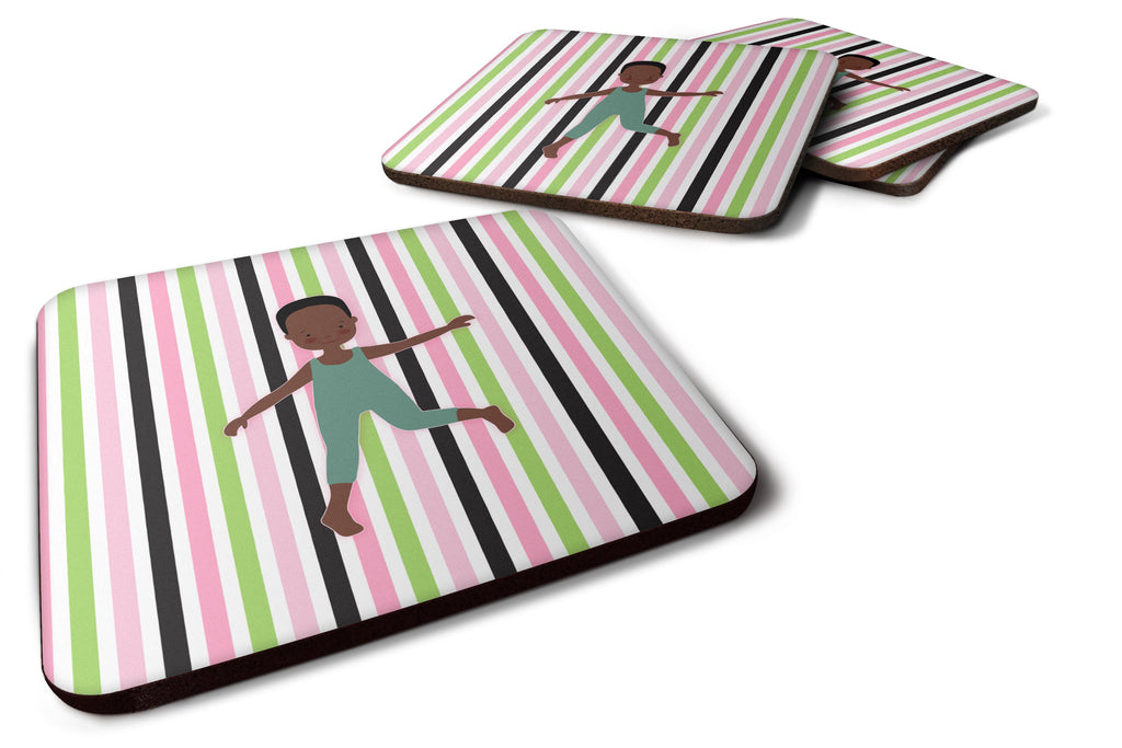 Dancer Bikatard African American Foam Coasters Set of 4 Cup Coasters for Indoor Outdoor, Tabletop Protection, Anti Slip, Mouse pad Material