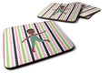 Dancer Bikatard African American Foam Coasters Set of 4 Cup Coasters for Indoor Outdoor, Tabletop Protection, Anti Slip, Mouse pad Material