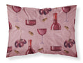 Red Wine on Linen Standard Pillowcase Lightweight Super Soft Easy Care Decorative Artwork Pillowcase, Standard
