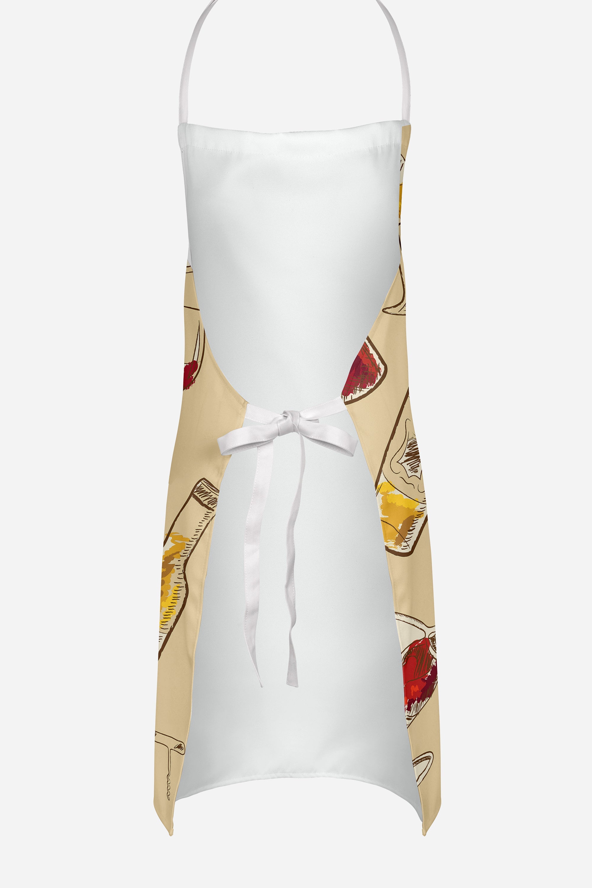 Red and White Wine Apron Cooking Kitchen Server Baking Crafts Gardening for Adult Women Men, Unisex, Large, Multicolor