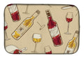Red and White Wine Dish Drying Mat Absorbent Dish Drying Mat Pad for Kitchen Counter Dish Drainer Mat for Countertop, 14 x 21", Multicolor