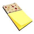 Red and White Wine Watercolor Sticky Note Holder Refillable Dispenser Desk Accessory 3x3 Pad Gift