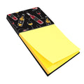 Red and White Wine on Black Watercolor Sticky Note Holder Refillable Dispenser Desk Accessory 3x3 Pad Gift