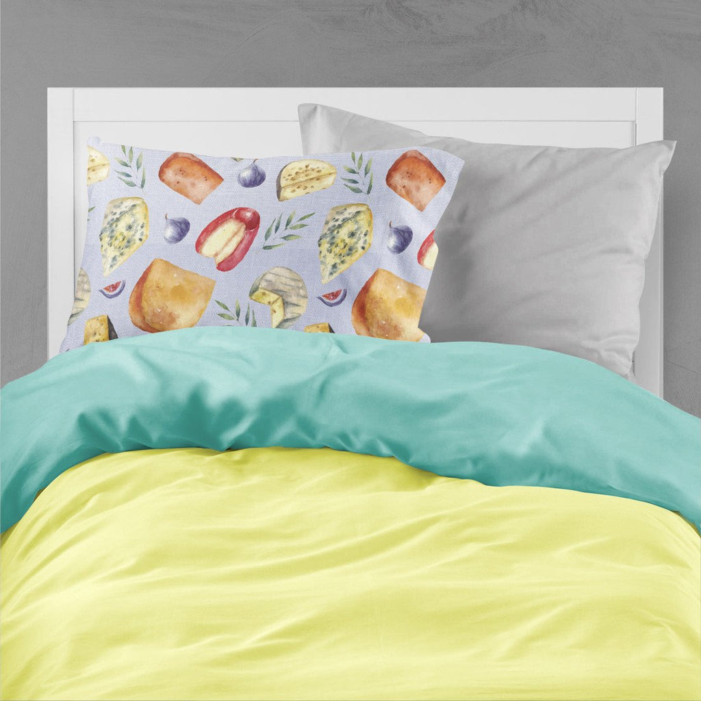 Assortment of Cheeses Standard Pillowcase Lightweight Super Soft Easy Care Decorative Artwork Pillowcase, Standard