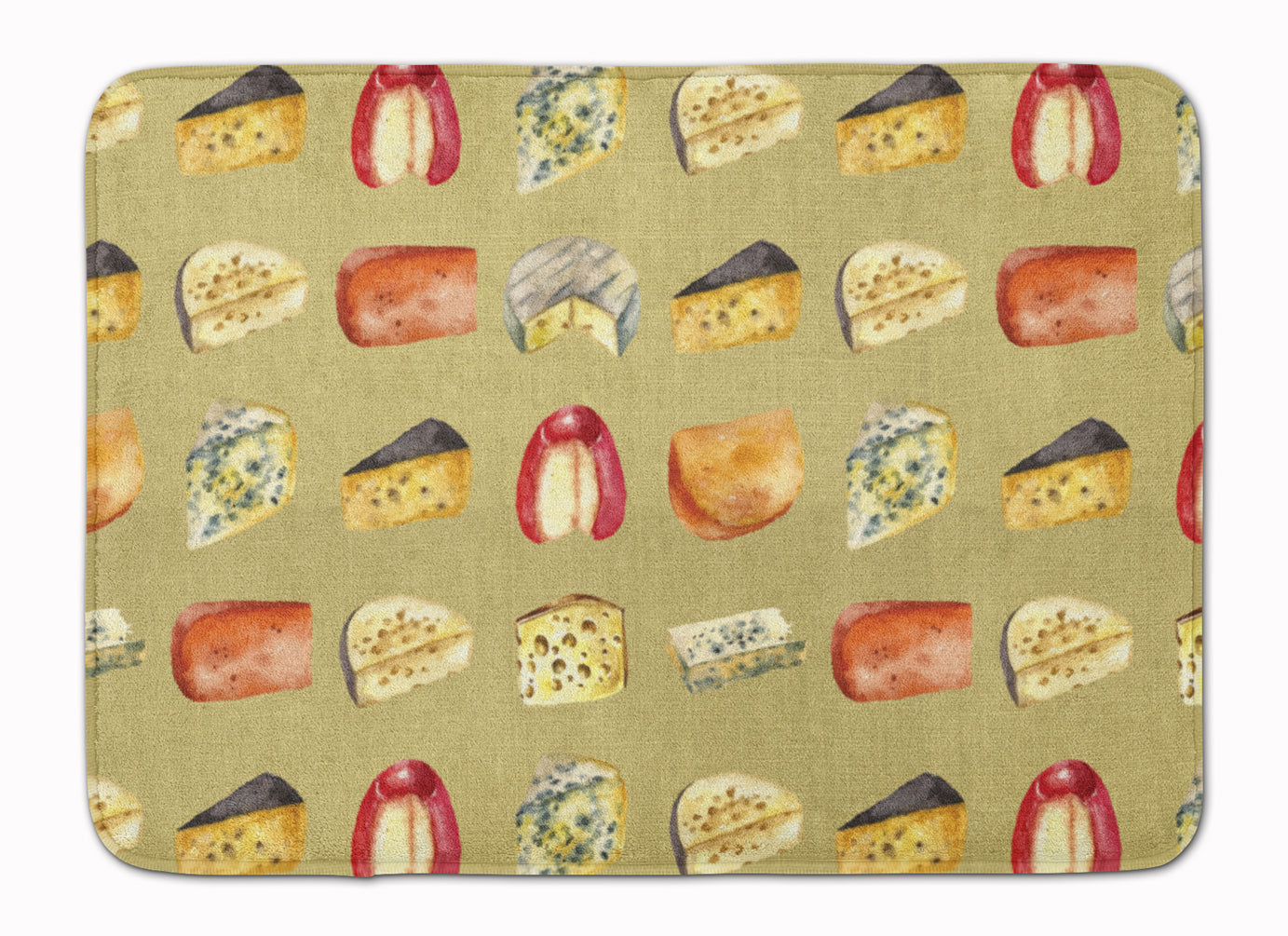 Cheeses Memory Foam Kitchen Mat Machine Washable Anti-Fatigue Cushion Comfort Bath or Kitchen Rug
