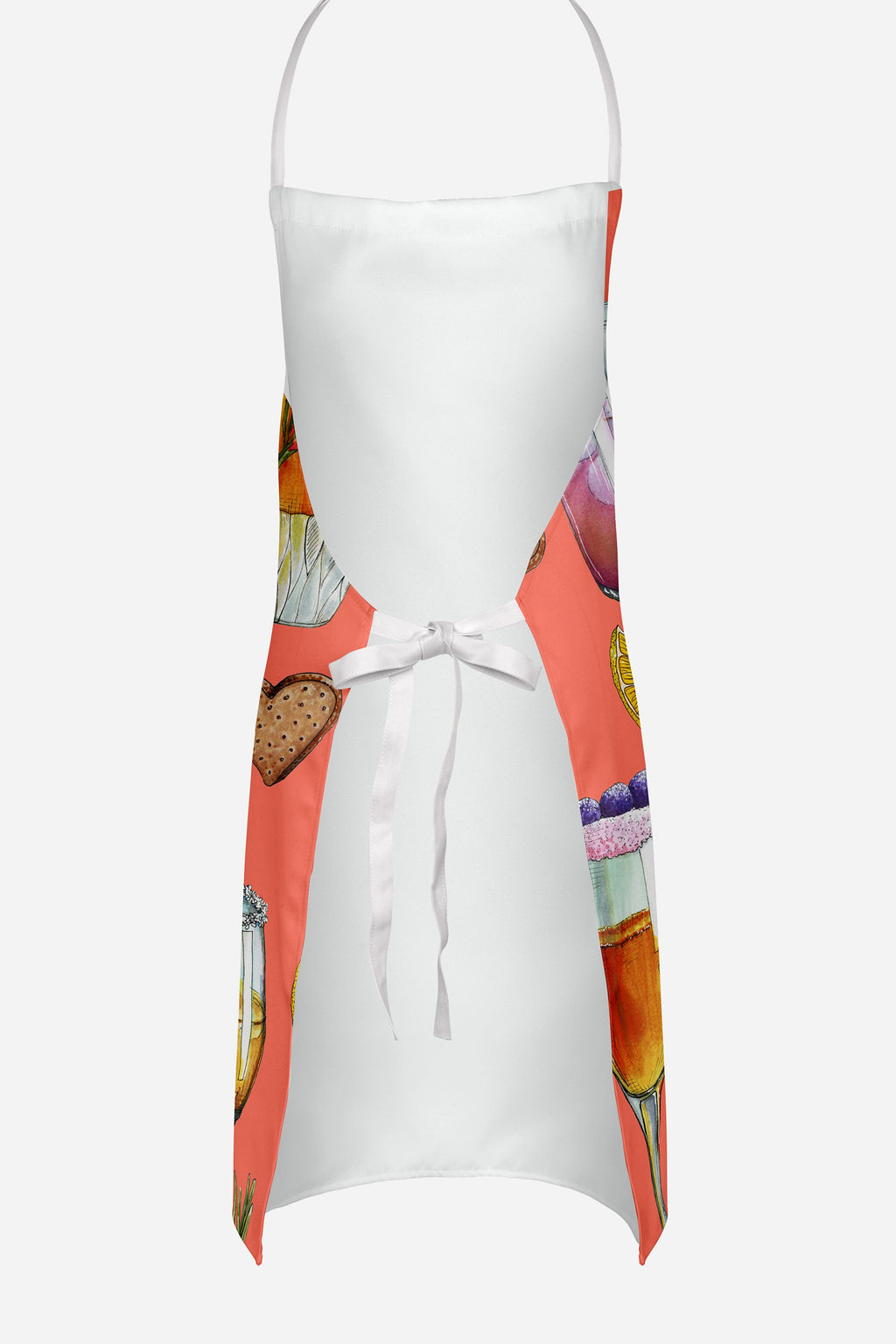 Drinks and Cocktails Salmon Apron Cooking Kitchen Server Baking Crafts Gardening for Adult Women Men, Unisex, Large, Multicolor