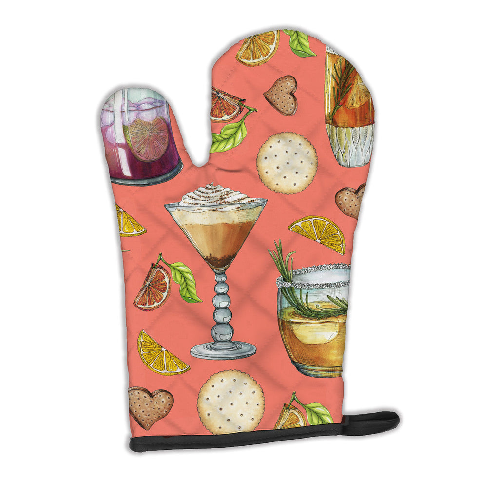 Drinks and Cocktails Salmon Oven Mitt Heat Resistant Thick Oven Mitt for Hot Pans and Oven, Kitchen Mitt Protect Hands, Cooking Baking Glove