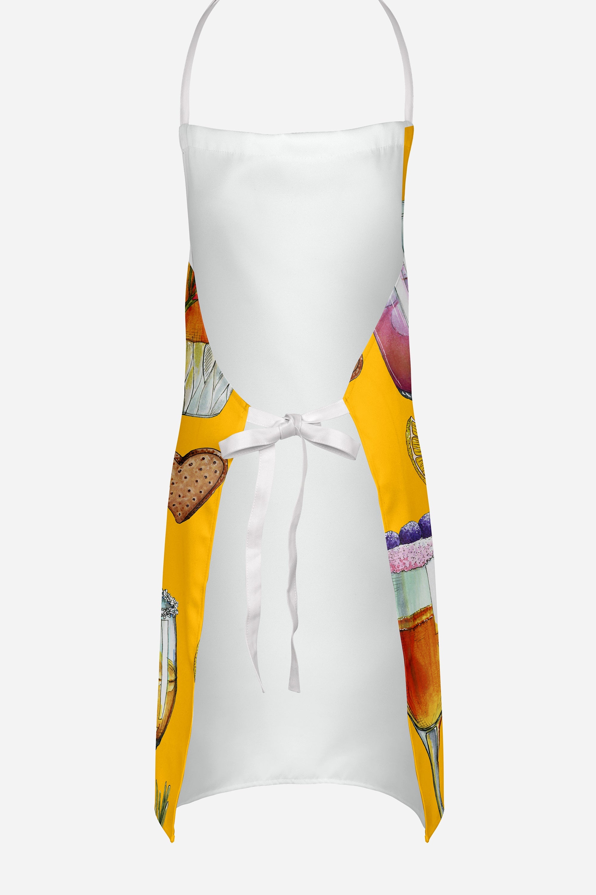 Drinks and Cocktails Gold Apron Cooking Kitchen Server Baking Crafts Gardening for Adult Women Men, Unisex, Large, Multicolor