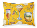 Drinks and Cocktails Gold Standard Pillowcase Lightweight Super Soft Easy Care Decorative Artwork Pillowcase, Standard