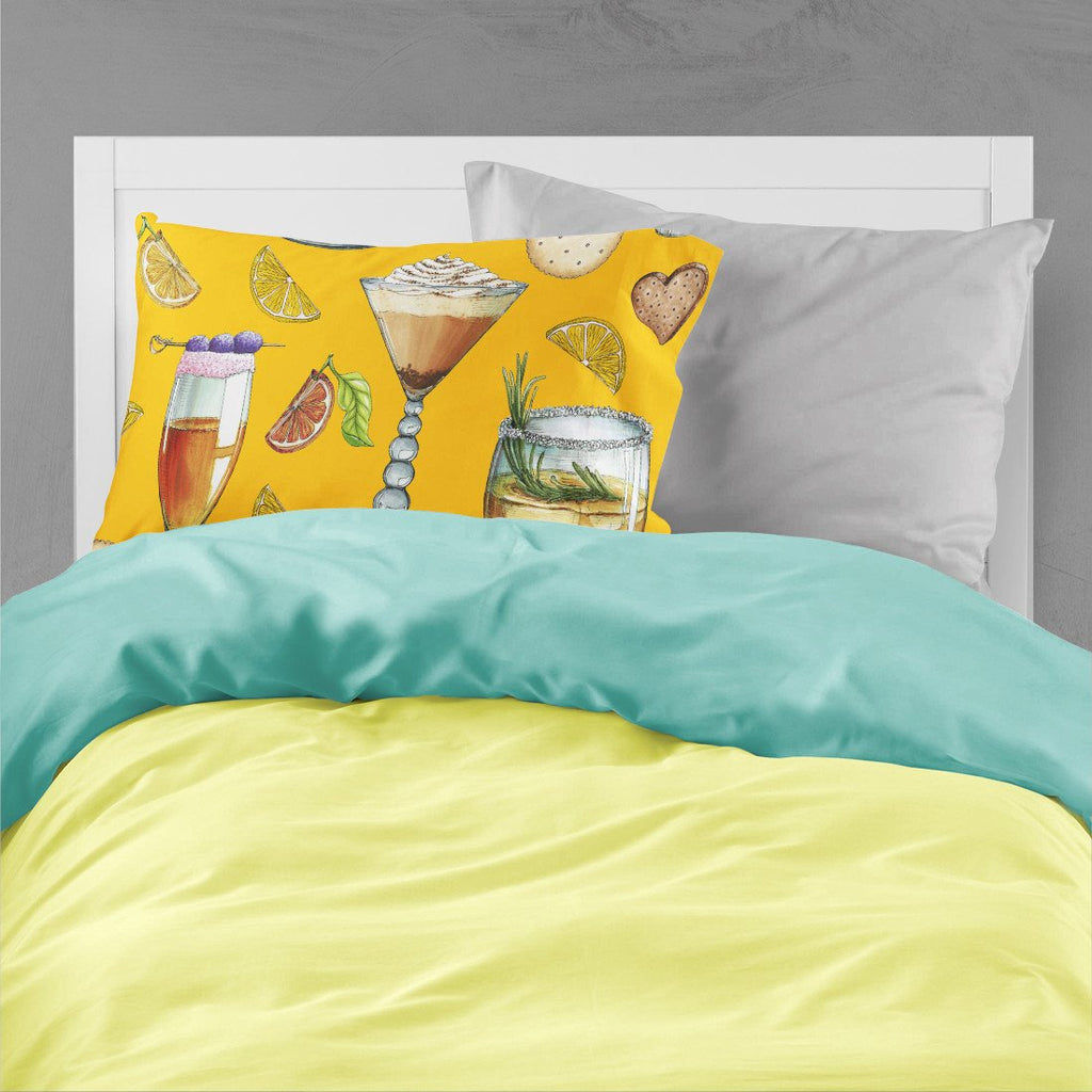 Drinks and Cocktails Gold Standard Pillowcase Lightweight Super Soft Easy Care Decorative Artwork Pillowcase, Standard