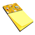 Drinks and Cocktails Gold Watercolor Sticky Note Holder Refillable Dispenser Desk Accessory 3x3 Pad Gift