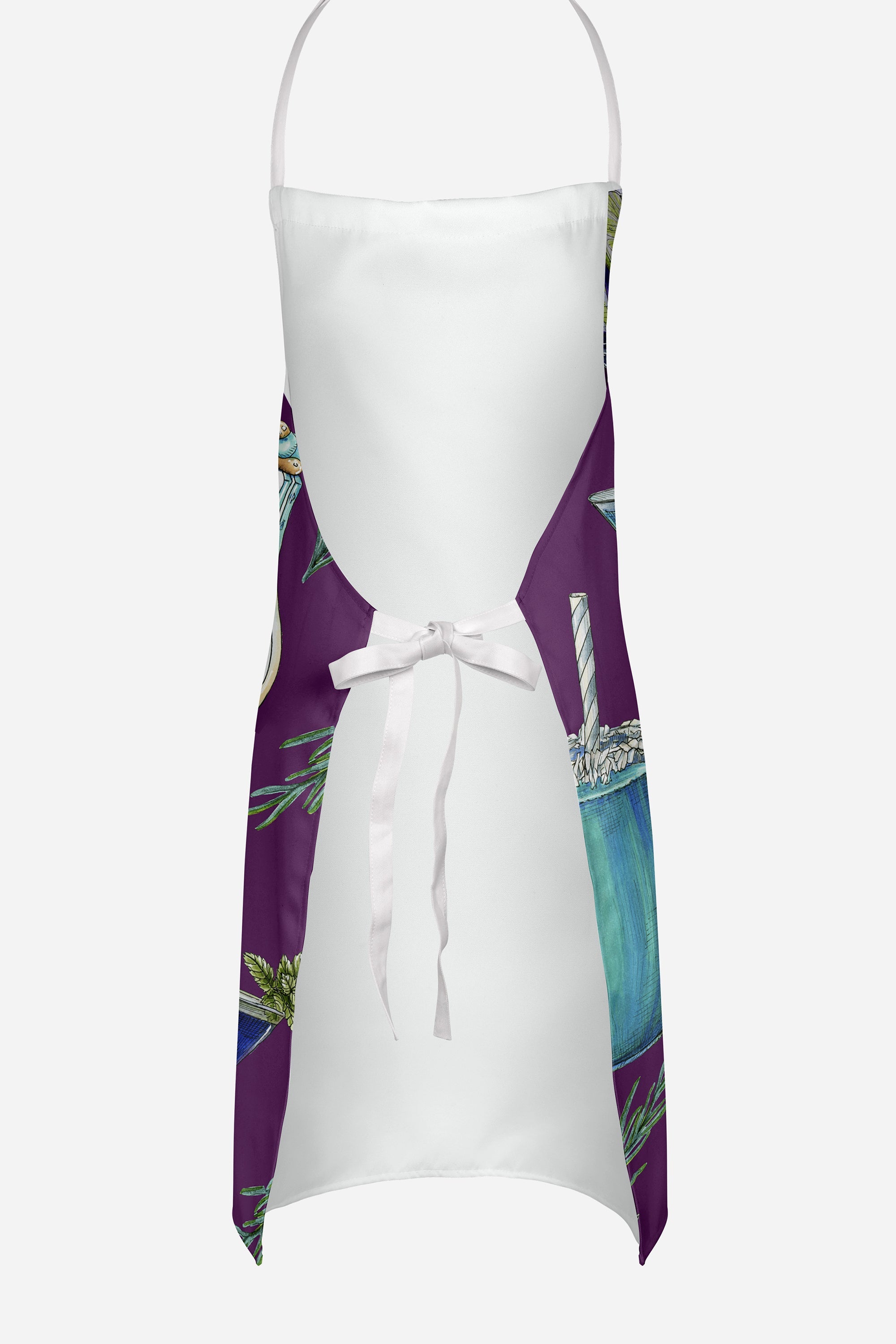 Drinks and Cocktails Purple Apron Cooking Kitchen Server Baking Crafts Gardening for Adult Women Men, Unisex, Large, Multicolor