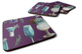 Drinks and Cocktails Purple Foam Coasters Set of 4 Cup Coasters for Indoor Outdoor, Tabletop Protection, Anti Slip, Mouse pad Material